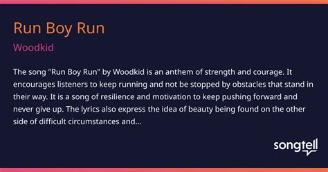 woodkid run boy meaning.